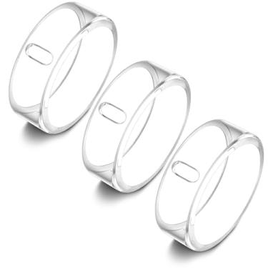 Imagem de Pacote com 3 capas compatíveis com Oura Ring Gen 4/Oura Ring Gen 3/3 Horizon, Surport Charging com capa, protetor galvanizado anti-arranhões para homens e mulheres treino academia
