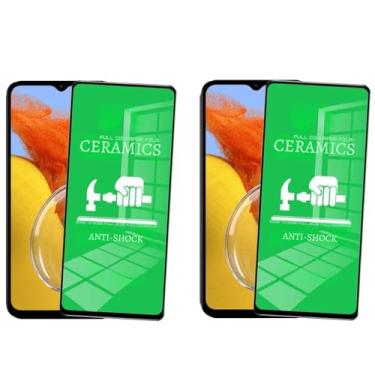 Imagem de 2 Películas Protetora de Cerâmica Compatível Samsung Galaxy M14 Cobertura Total, Não Quebra
