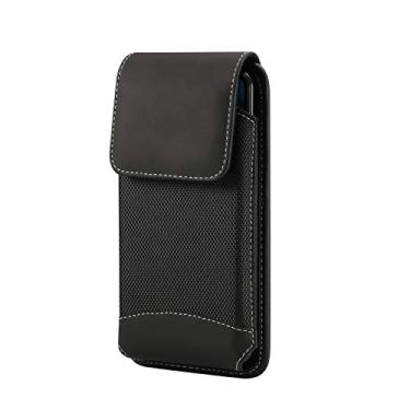Imagem de Bolsa para celular Oxford para trabalho ao ar livre com presilha de mosquetão para iPhone XR, Google Pixel 3a, Galaxy J7 Prime 2 J7 Pro J7 Neo, LG G8 G7 V35 ThinQ, Blu Vivo Go Vivo XI+, BlackBerry Motion