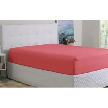 Imagem de Lençol Queen com elástico paco Milano 2,00 m x 1,60 m SULTAN, rosa 