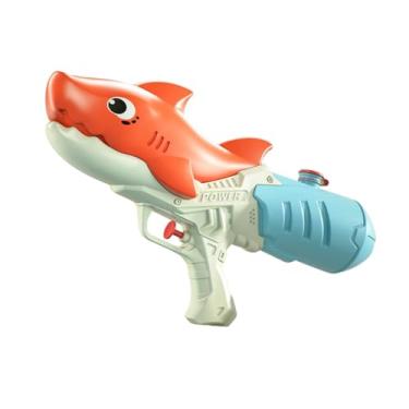 Imagem de Yunhgft Brinquedo Aquático, Portátil, Multifuncional, Leve, Alcance de 5 a 8 M, Acessórios, Jogo Aquático, Brinquedo de Luta para Jardim, Praia, Ao Ar Livre, Tubarão Laranja