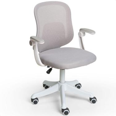 Imagem de Cadeira De Escritório Tela Mesh Diretor Giratória Colorida Cinza