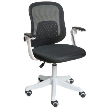 Imagem de Cadeira De Escritório Tela Mesh Diretor Giratória Colorida Preto