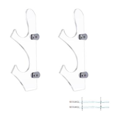 Imagem de UNICRAFTALE 1 conjunto de suporte de sabre de luz acrílico para sabre de luz, suporte de parede, suporte de sabre de luz, visor de parede para espadas, sabre de luz, presente para colecionadores de