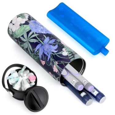 Imagem de YOUSHARES Estojo De Viagem Para Caneta E Refrigerador Insulina 24 Horas, Com Capacidade 1 A 5 Canetas, Bolsa Gelo Aprovada Pela Tsa, Diabetes Portátil, Viagens Longas Uso Diário