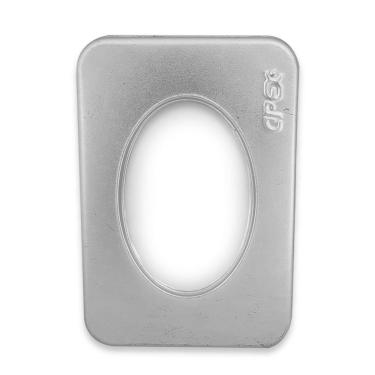 Imagem de Porta Tarô Estojo Metal Baralho Transparente12x8 cm