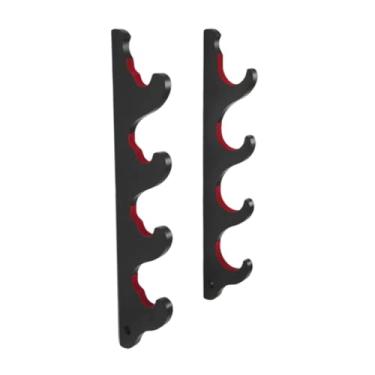 Imagem de Dynwave Suporte para taco de beisebol montado na parede, suporte horizontal para exposição, acessórios multifuncionais para fãs de esportes com acabamento, 4 Níveis