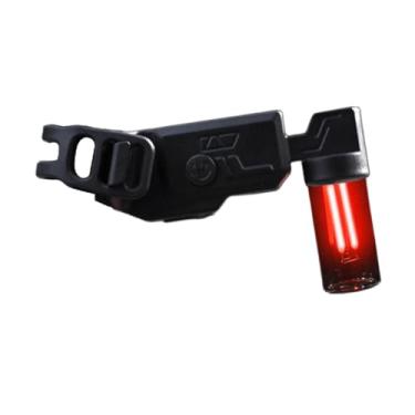 Imagem de Dynwave Lanterna traseira de bicicleta, luz de aviso noturno, luz traseira ajustável, lanterna para ciclismo, acessórios para viagem, Vermelho