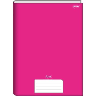 Imagem de Caderno Brochura 1/4 Capa Dura Stiff 48fls Rosa 10un Jandaia
