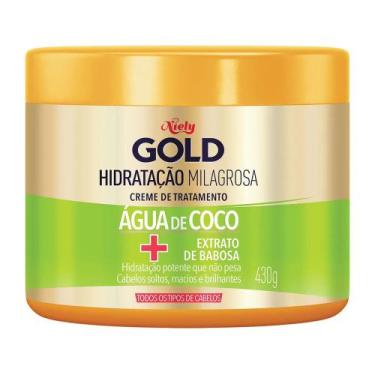 Imagem de Creme para Cabelo NIELY Gold Hidratação Milagrosa 430g