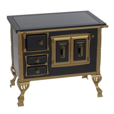Imagem de Fogao a Lenha Venax GII n 1 Colonial Premium Preto SD
