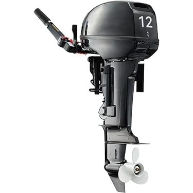 Imagem de Motor De Popa Hangkai, Motor De Barco De Pesca Resistente Com Consumo De Combustível De 4500-5500 Rpm/Min E 3,1 L/H, Deslocamento De 6,0 Hp E 103 Cc, Para 3-4,5 Metros De Tipo De Barco