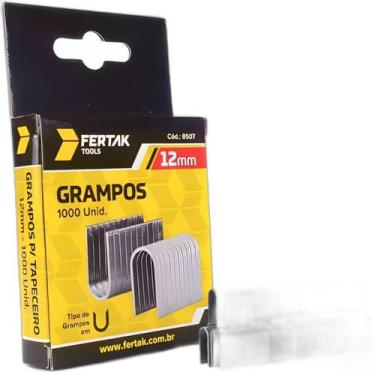 Imagem de Grampos 12Mm Tipo U Para Grampeador De Pressão Com 1000 Un - Fertak