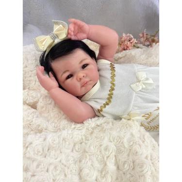 Imagem de Bebê Reborn Corpo Silicone Toma Banho e Faz Xixi de Verdade