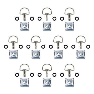 Imagem de MOTO4U Conjunto com 10 fixadores para corrida de motocicleta de liberação rápida 14 mm/17 mm/19 mm com anel em D 1/4 de curva para carenagemMOTO4U 17MM TMRF08