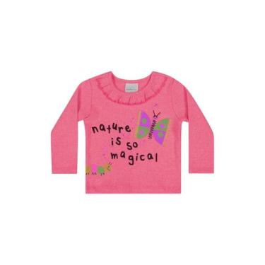 Imagem de Blusa Ribana para Bebê Menina Quimby, Rosa pink, P