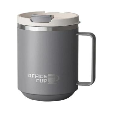 Imagem de Caneca de Café Térmica de Aço Inoxidável - Parede Dupla e Grande Capac