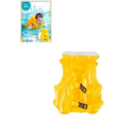 Imagem de Colete Inflável Infantil Boia Piscina Flutuador Náutico Segurança nas 