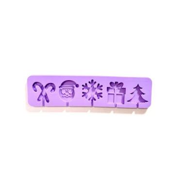 Imagem de L50 molde de silicone pirulito natal para decorar - confeitaria dos mo