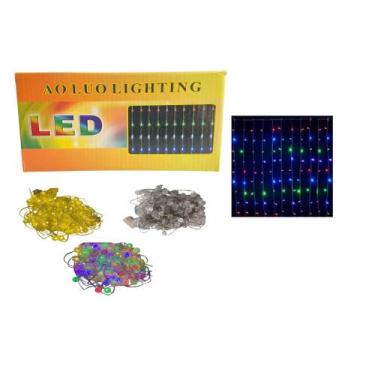 Imagem de Cortina Cascata Decoração Natal Luz Led c/3 Funções 127v - Blook, Cort