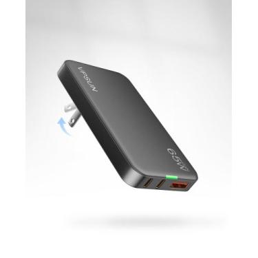 Imagem de Carregador VPSUN 65W GaN USB-C de parede com 3 portas para MacBook, iP