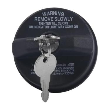 Imagem de weevoo Tampa de bloqueio de tanque de combustível com chave compatível com Chevrolet Chevy, Toyota 4Runner FJ Cruiser Highlander, GMC Acadia Canyon e mais
