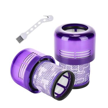 Imagem de Adequado para Dyson V15/V11/SV14 acessórios de aspirador de pó portátil sem fio roxo filtro elemento filtro rede