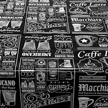 Imagem de Toalha De Mesa Térmica Impermeável Pvc Café 1,40 X 2,20