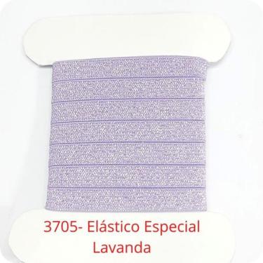 Imagem de 100 metros Elástico Lurex Especial 7mm Lavanda 3705 100 encadernação -