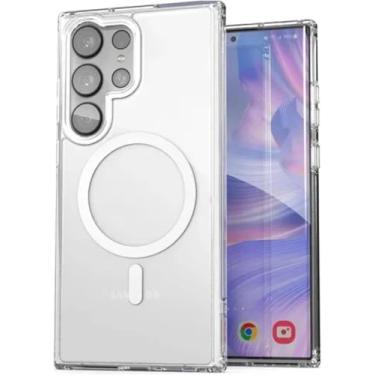 Imagem de [GL CASES] Capa S23 Ultra Capinha S23 Ultra Compatível Com Magsafe Anti-Amarelamento De Silicone Premium Com Bordas Elevadas Para Câmera E Tela Com Indução Magnética