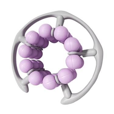 Imagem de FashionCha Rolo de massagem 30 rodas 360° massagem de tecido profundo braçadeira de perna fáscia rolo muscular para braço casa interior, Roxo
