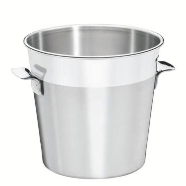 Imagem de Balde De Gelo Tramontina Cosmos 14cm Em Aço Inox Fosco Com Borda Em Brilho