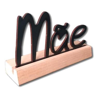Imagem de Frase Palavra de Mesa em MDF com Base de Madeira de Pino - SHD  Soleil