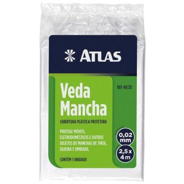 Imagem de Cobertura Plástica Atlas 2,5x4m Veda Mancha Proteção Total - 000034
