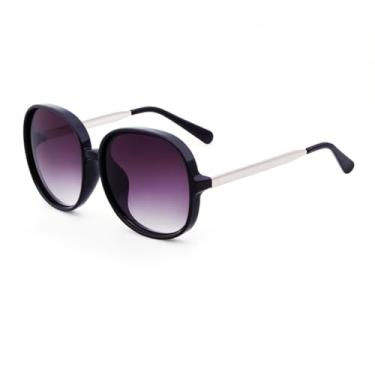 Imagem de HCPIHF Óculos de sol femininos com armação grande e lentes UV400, tamanho grande e luxo (1)