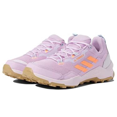 Imagem de adidas Tênis feminino Terrex AX4 – Tênis de caminhada, Lilás Bliss, laranja, quase azul, 9