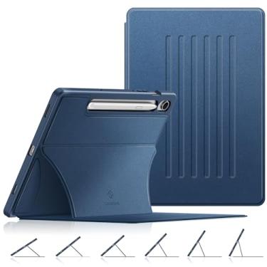 Imagem de Fintie Capa com suporte magnético para Samsung Galaxy Tab S10 Lite/S10 FE/S9 FE 5G 10,9 polegadas/Tab S9 11 polegadas, visualização em vários ângulos, capa traseira de TPU macio resistente com suporte