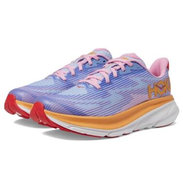 Imagem de HOKA ONE ONE Tênis infantil unissex Clifton 9 (criança grande), Peônia/Mirage, 6.5 Big Kid