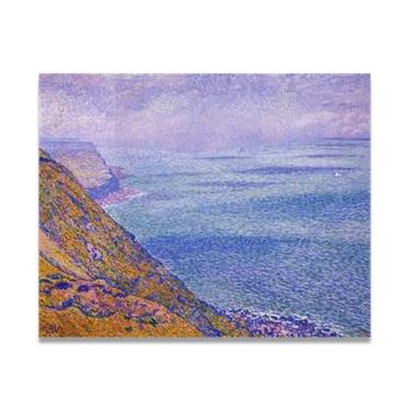 Imagem de LKXGRRSFG The Endless SeaThéo van Rysselberghe: Impressão em tela neoimpressionista belga chave 81,5 x 103,9 cm sem moldura