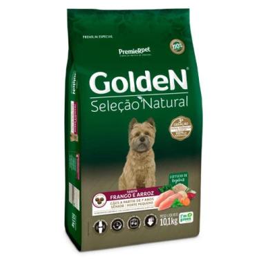 Imagem de Ração Golden Seleção Natural para Cães Sênior de Porte Pequeno Sabor F