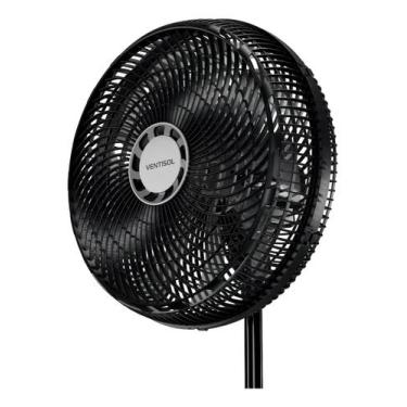 Imagem de Vent Osc Coluna Turbo 10p 40cm Pr/cz 127v Ventisol 40 Cm 60 Preto Cinz