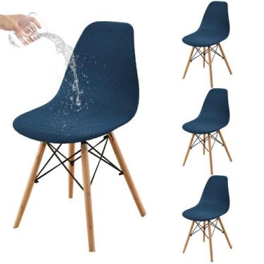 Imagem de Capas de cadeira HAOYONG, conjunto de jacquard impermeável de 4 de mea