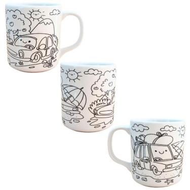 Imagem de Caneca Colorir Porcelana Pinta Repinta estilo Bobbie Goods - Antilope 