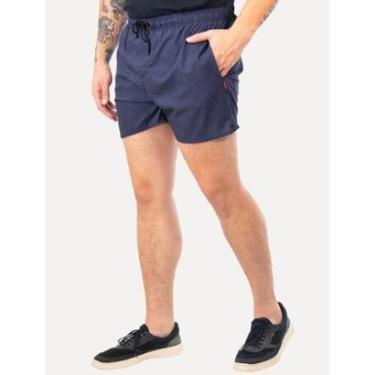 Imagem de Short Reserva Masculino D'Água Beachwear Texture Azul Escuro Mescla-Masculino