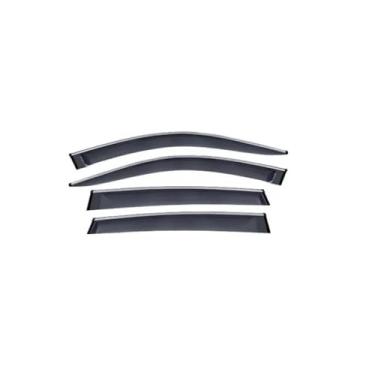 Imagem de GRJQRKHZ Defletor de janela lateral de carro para B&MW X4 MK2 G02 2019-2023 Viseira de porta Weathershied vento sol proteção chuva janela lateral defletores de vento