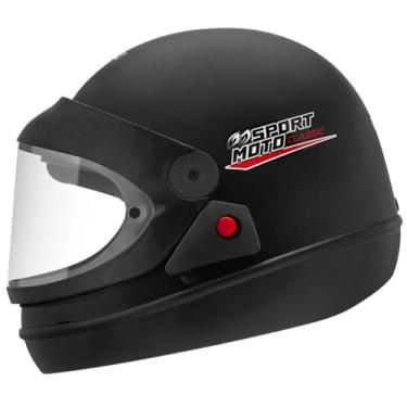 Imagem de CAPACETE FECHADO PRO TORK SPORT MOTO CLASSIC PRETO FOSCO TAM. 60