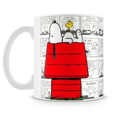 Imagem de Caneca Casinha do Snoopy Branca - Porcelana Personalizada - Amo Caneca