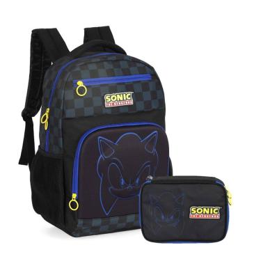 Imagem de Kit Mochila + Estojo Sonic The Hedgehog – Luxcel Oficial