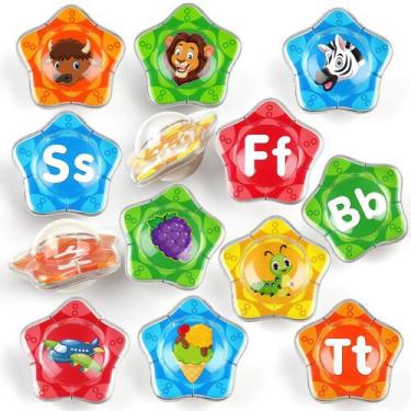 Imagem de Brinquedos de banho flutuantes Coogam Starfish 26 unidades de letras d