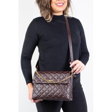 Imagem de Bolsa grande de couro matelassê Giorgia